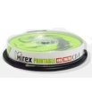 Mirex CD-R 80 700Mb, 48x, 10шт, cake box, printable DVD-R 700 Мб; Mirex инфо 13991v.